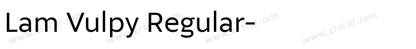 Lam Vulpy Regular字体转换